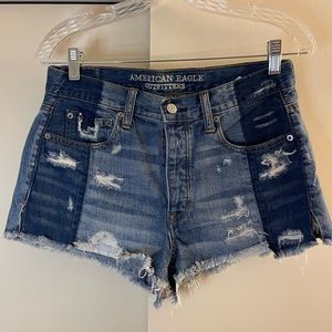 American Eagle Outfitters high rise festival jean shorts size 6